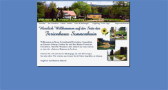 Desktop Screenshot of ferienhaus-sonnenhain.de